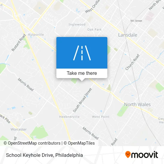 School Keyhole Drive map