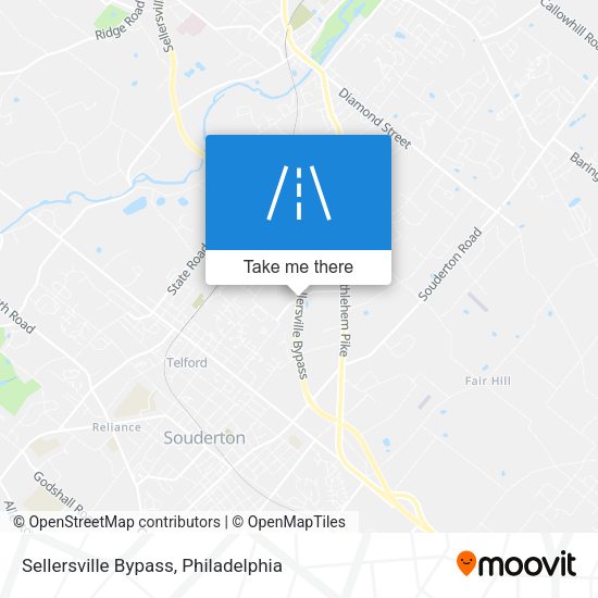 Mapa de Sellersville Bypass