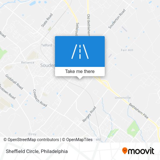 Mapa de Sheffield Circle