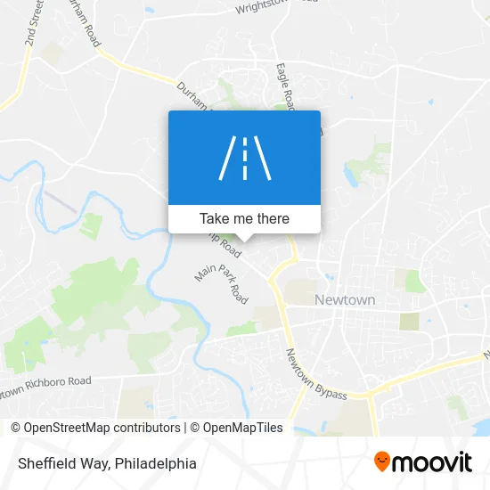 Sheffield Way map