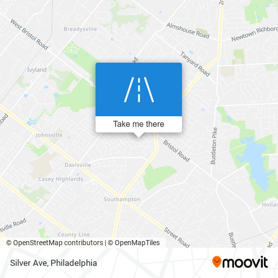 Silver Ave map