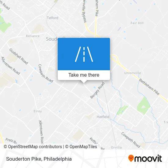 Souderton Pike map
