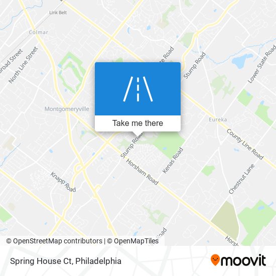 Spring House Ct map