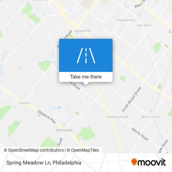 Spring Meadow Ln map
