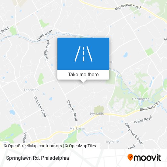 Mapa de Springlawn Rd