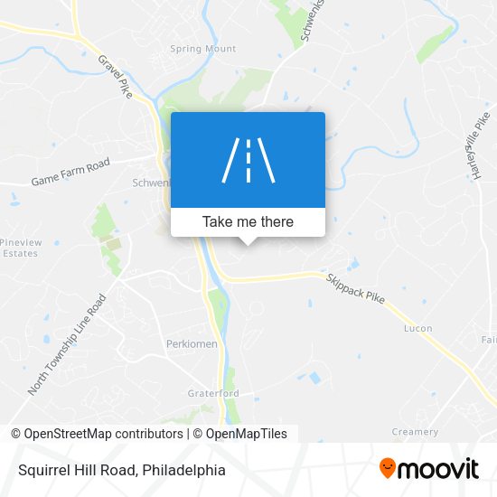 Squirrel Hill Road map