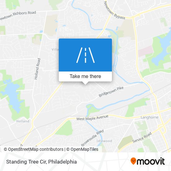 Standing Tree Cir map