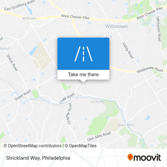 Mapa de Strickland Way