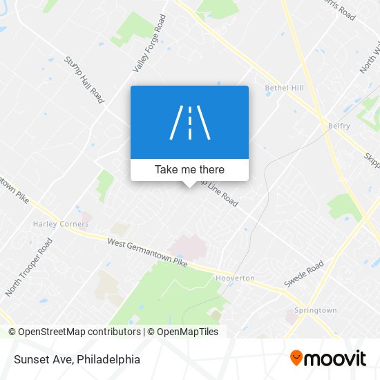 Mapa de Sunset Ave