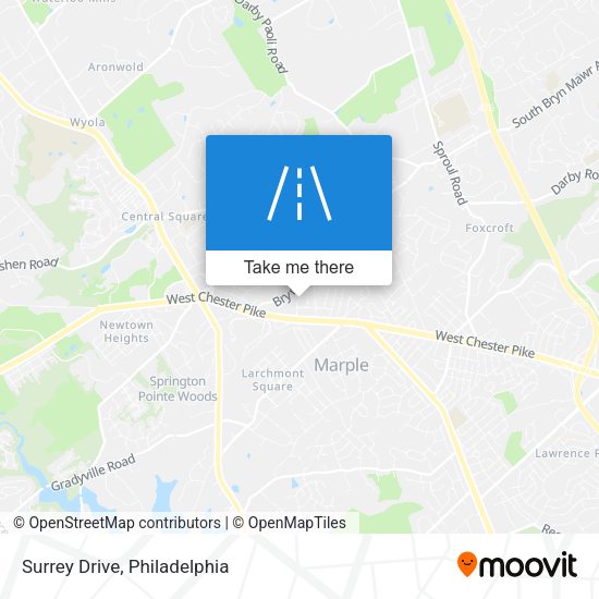 Mapa de Surrey Drive