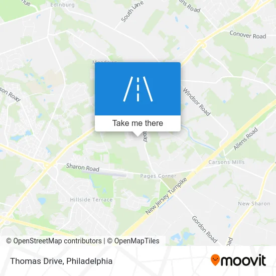 Thomas Drive map
