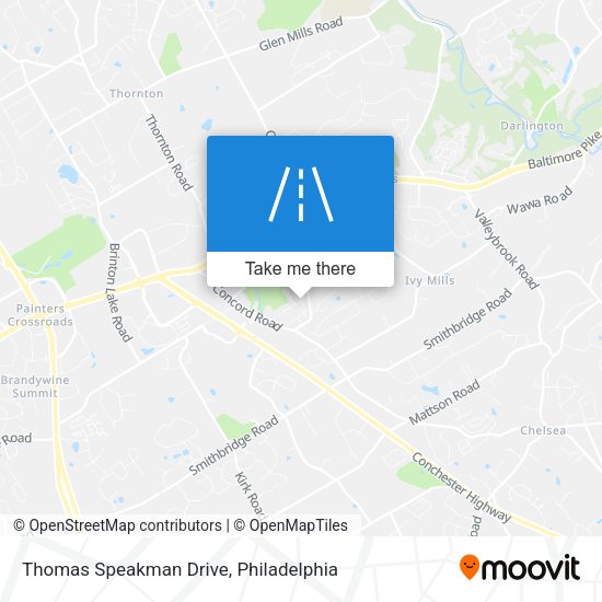 Thomas Speakman Drive map
