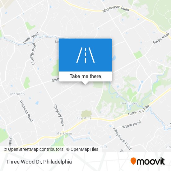 Mapa de Three Wood Dr