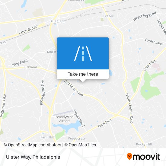 Mapa de Ulster Way