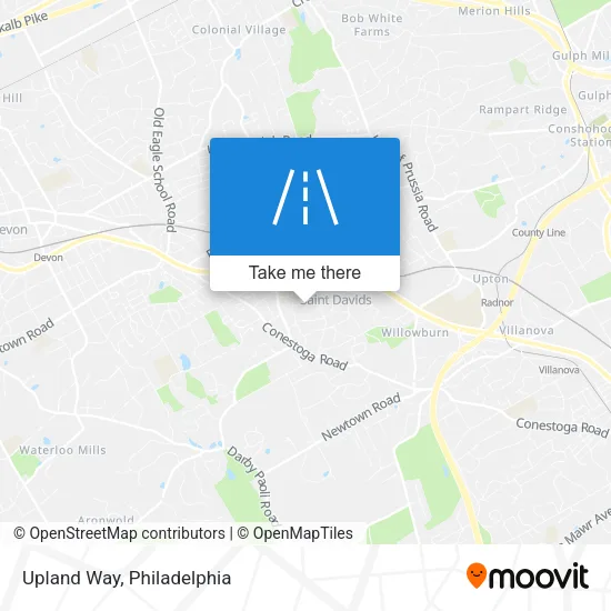 Upland Way map