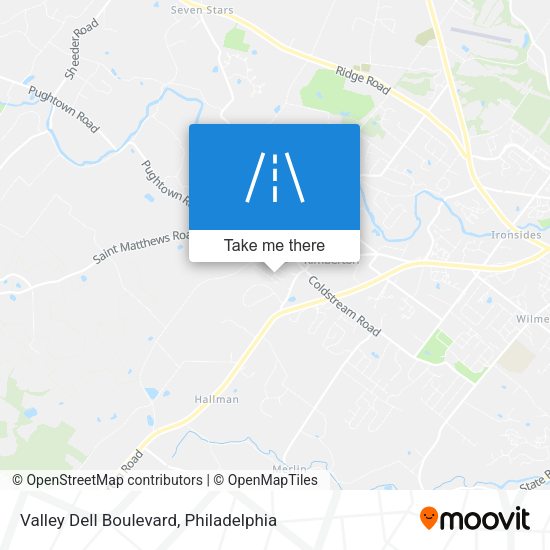 Valley Dell Boulevard map