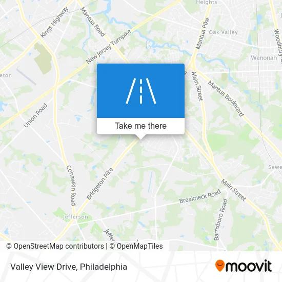 Valley View Drive map