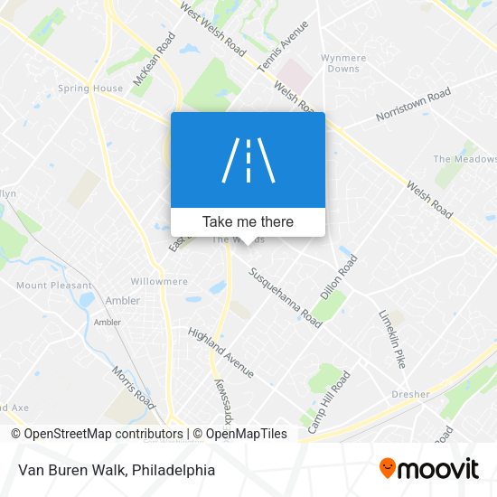 Van Buren Walk map