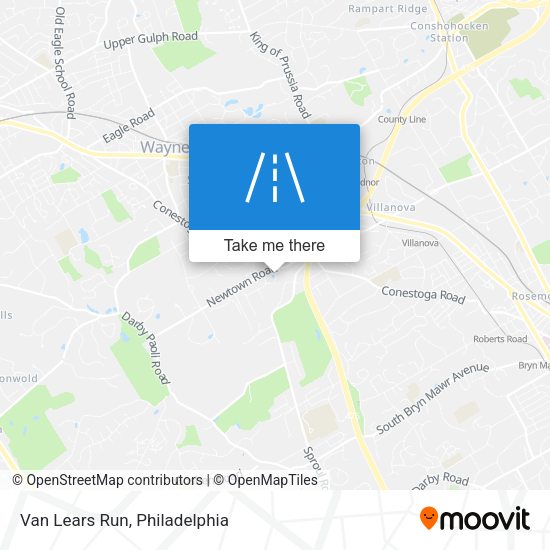 Mapa de Van Lears Run
