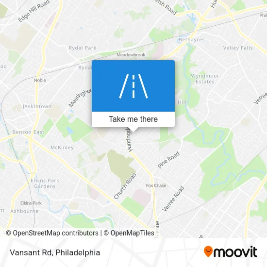 Vansant Rd map