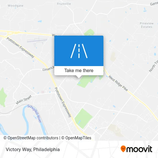 Victory Way map