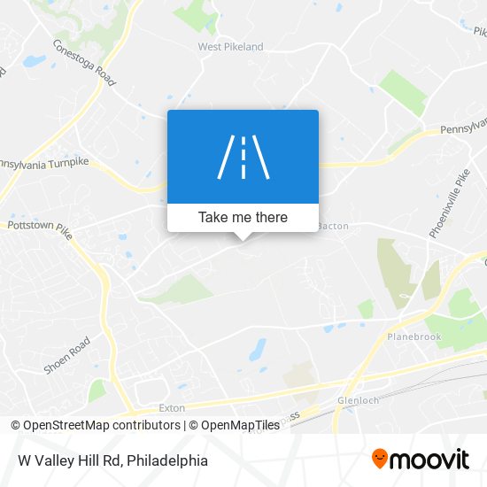 W Valley Hill Rd map