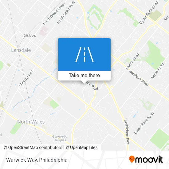 Warwick Way map