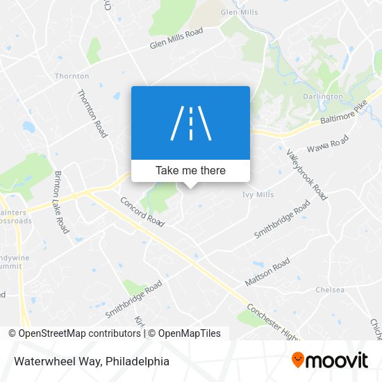 Mapa de Waterwheel Way