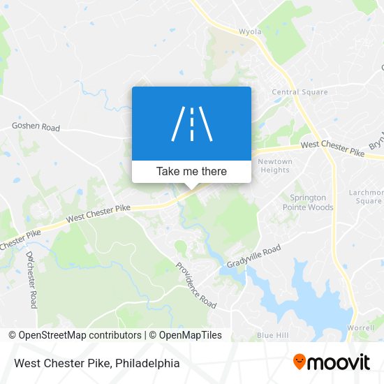 West Chester Pike map