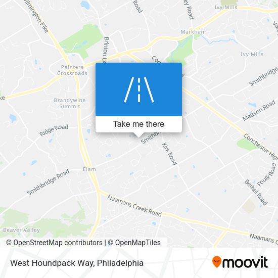 West Houndpack Way map