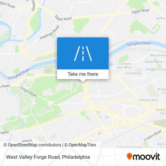 Mapa de West Valley Forge Road