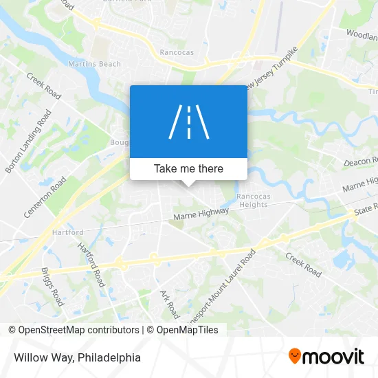 Willow Way map