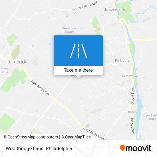 Mapa de Woodbridge Lane