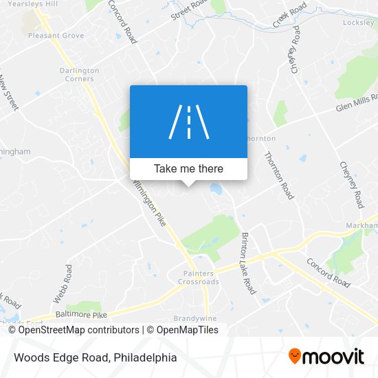 Woods Edge Road map