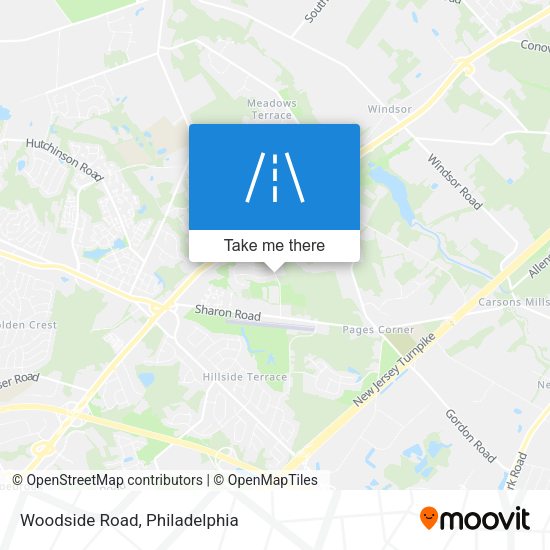 Mapa de Woodside Road