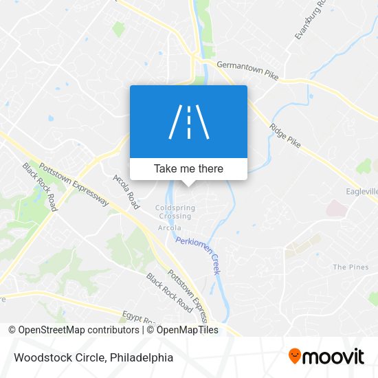 Woodstock Circle map