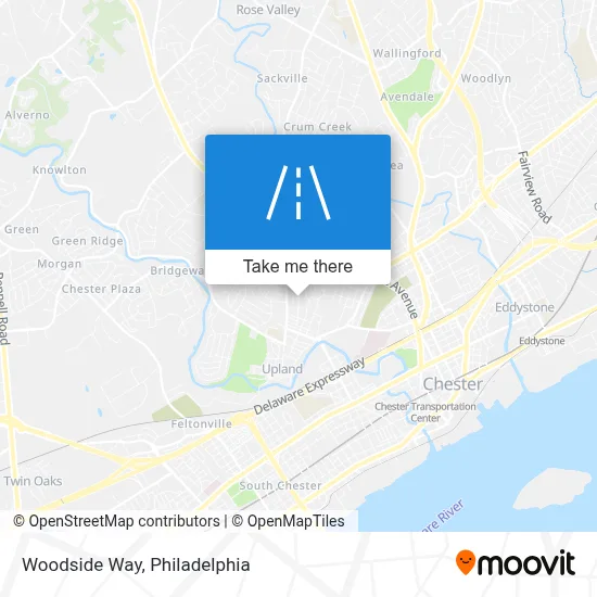Woodside Way map