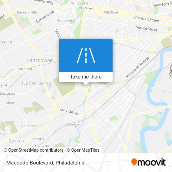 Macdade Boulevard map
