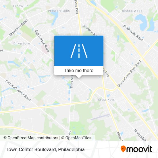 Town Center Boulevard map