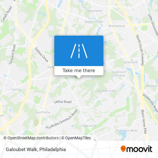 Galoubet Walk map