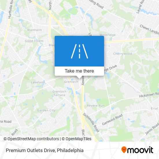 Premium Outlets Drive map