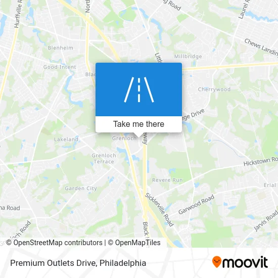 Premium Outlets Drive map