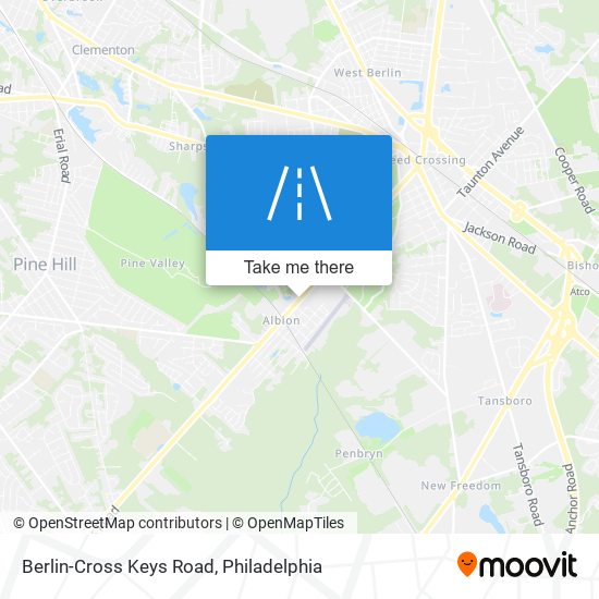 Berlin-Cross Keys Road map