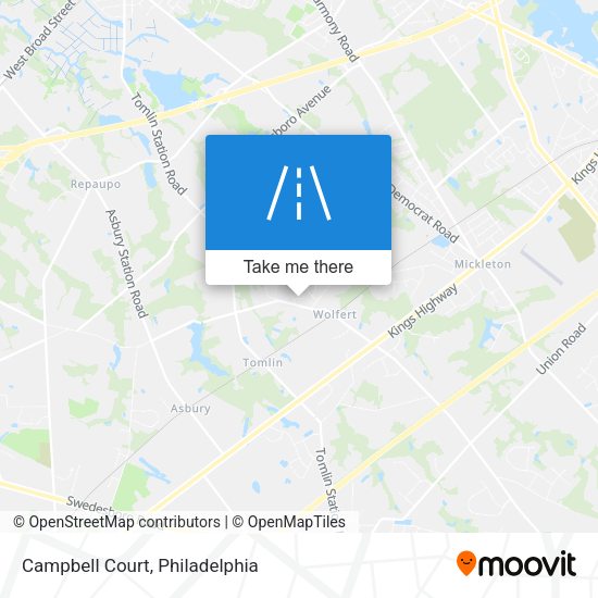 Campbell Court map