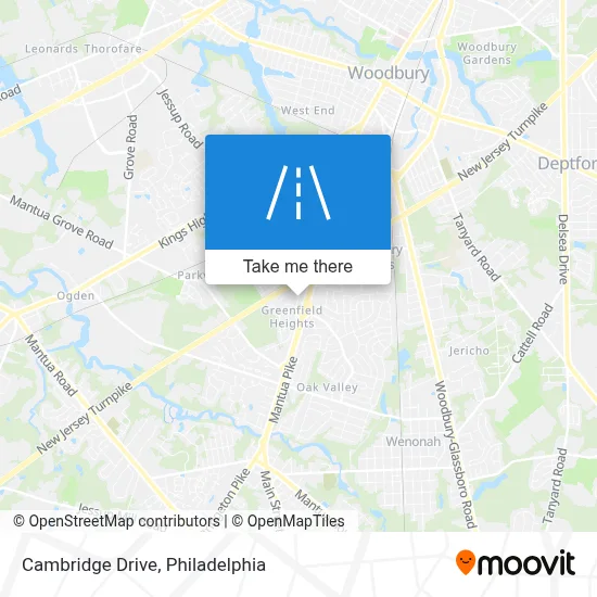Cambridge Drive map
