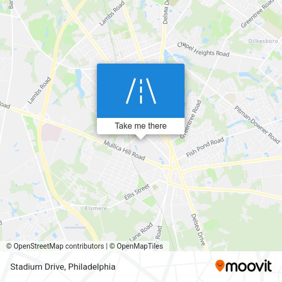 Stadium Drive map