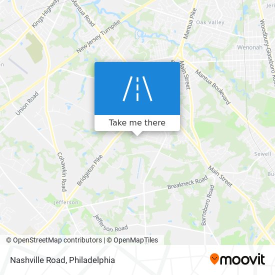 Mapa de Nashville Road