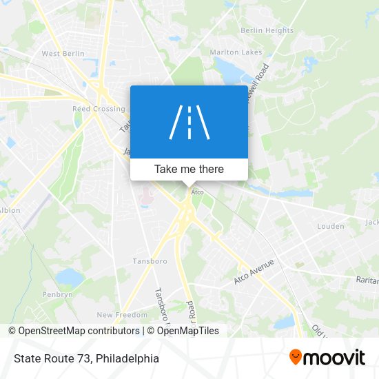 State Route 73 map