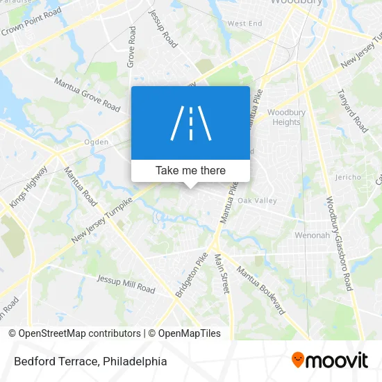 Bedford Terrace map