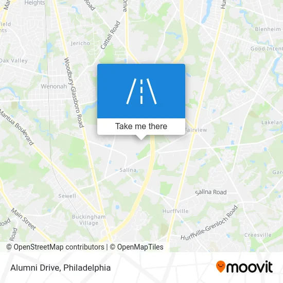 Alumni Drive map